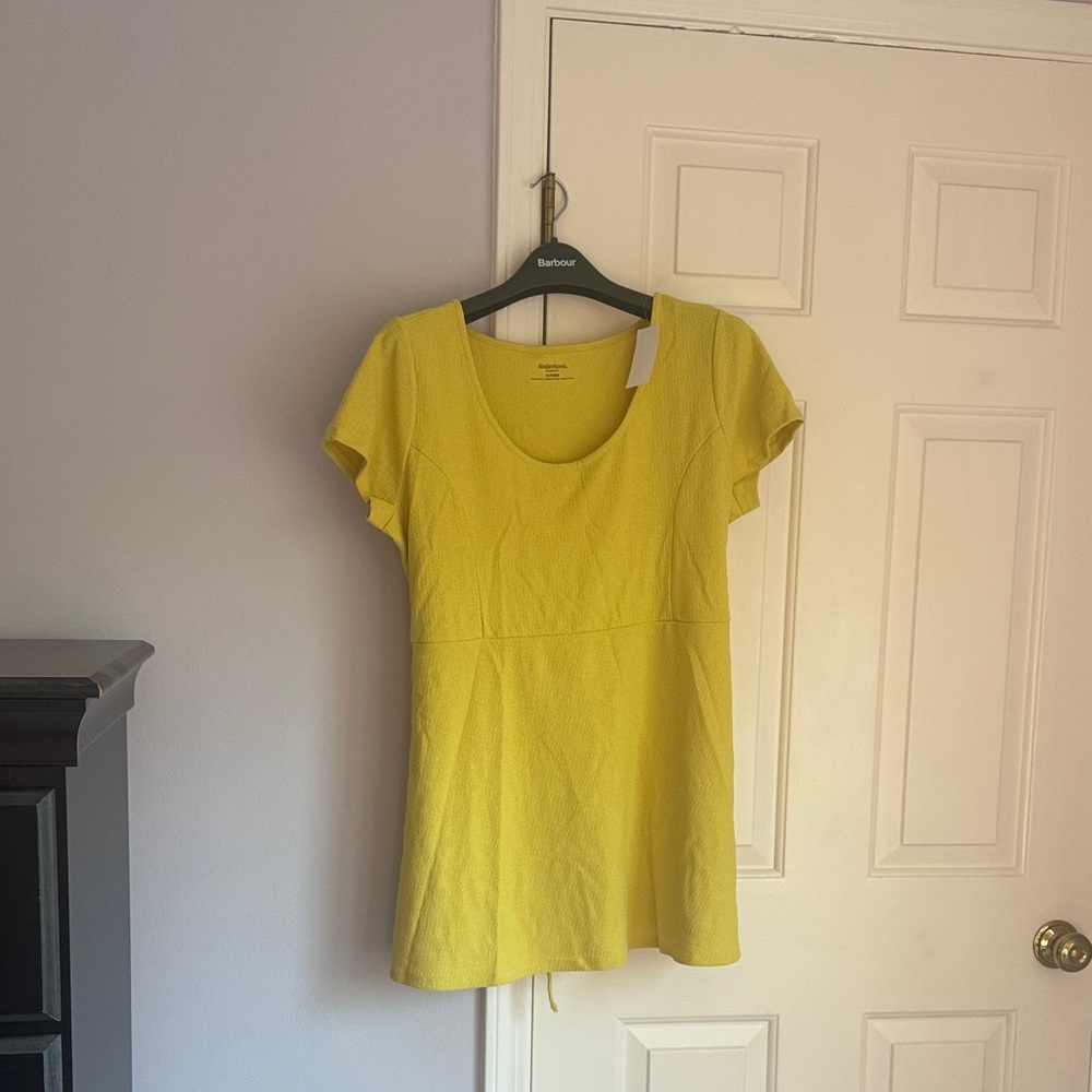 Motherhood Maternity Sunny Yellow Tunic Top